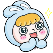 Rosie the hopping bunny อิโมจิดุ๊กดิ๊ก 3