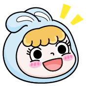Rosie the hopping bunny อิโมจิดุ๊กดิ๊ก 3 รูปที่ 6