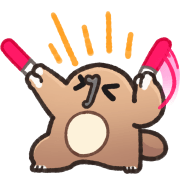 อิโมจิ Unfriendly Animals: LOVE & PEACE