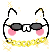 อิโมจิไลน์ Kawaii Kaomoji Emoji cat 5 Animation