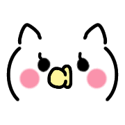 อิโมจิไลน์ Kawaii Kaomoji Emoji cat 5 Animation