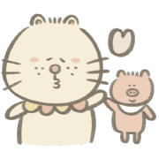 อิโมจิไลน์ Emoji of misucats vol.3-flower