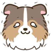 อิโมจิไลน์ Cute word Shetland Sheepdog Emoji