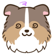 อิโมจิไลน์ Cute word Shetland Sheepdog Emoji