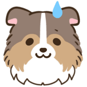 อิโมจิไลน์ Cute word Shetland Sheepdog Emoji