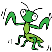 อิโมจิไลน์ "Kyamakiri" of praying mantis Emoji