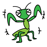 อิโมจิไลน์ "Kyamakiri" of praying mantis Emoji