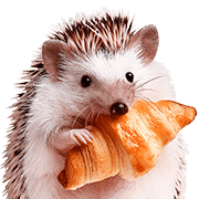 อิโมจิไลน์ foodie Hedgehog Emoji