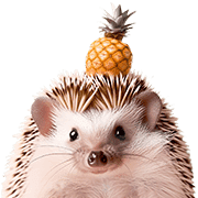 อิโมจิไลน์ foodie Hedgehog Emoji