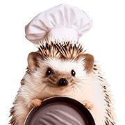 อิโมจิไลน์ foodie Hedgehog Emoji