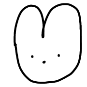 อิโมจิไลน์ everyday cute emojis. Rabbit