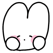 อิโมจิไลน์ everyday cute emojis. Rabbit