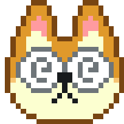 อิโมจิไลน์ kawaii shibainu pixel art emoji