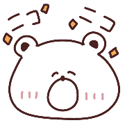 อิโมจิไลน์ Korean style emotional emoji (bear #3)