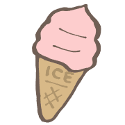 อิโมจิไลน์ yuru soft serve ice cream kabiemoji