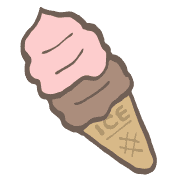 อิโมจิไลน์ yuru soft serve ice cream kabiemoji