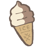 อิโมจิไลน์ yuru soft serve ice cream kabiemoji