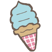 อิโมจิไลน์ yuru soft serve ice cream kabiemoji