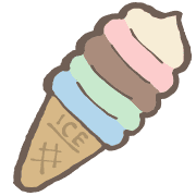 อิโมจิไลน์ yuru soft serve ice cream kabiemoji