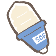 อิโมจิไลน์ yuru soft serve ice cream kabiemoji