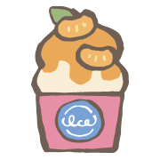 อิโมจิไลน์ yuru soft serve ice cream kabiemoji