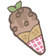 อิโมจิไลน์ yuru soft serve ice cream kabiemoji