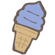 อิโมจิไลน์ yuru soft serve ice cream kabiemoji