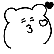 อิโมจิไลน์ handwritten bear emojis