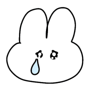 อิโมจิไลน์ white rabbit cute emojis