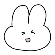 อิโมจิไลน์ white rabbit cute emojis