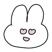 อิโมจิไลน์ white rabbit cute emojis