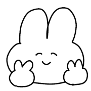 อิโมจิไลน์ white rabbit cute emojis