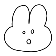 อิโมจิไลน์ white rabbit cute emojis