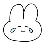 อิโมจิไลน์ white rabbit cute emojis