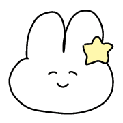 อิโมจิไลน์ white rabbit cute emojis