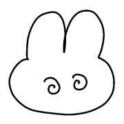 อิโมจิไลน์ white rabbit cute emojis