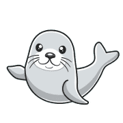 อิโมจิไลน์ Small sticker of a seal