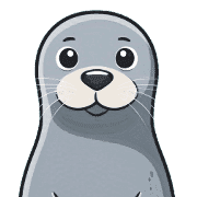 อิโมจิไลน์ Small sticker of a seal