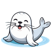 อิโมจิไลน์ Small sticker of a seal