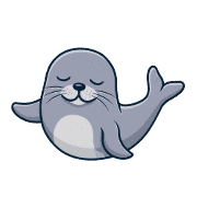 อิโมจิไลน์ Small sticker of a seal