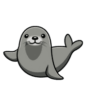 อิโมจิไลน์ Small sticker of a seal