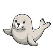 อิโมจิไลน์ Small sticker of a seal