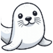 อิโมจิไลน์ Small sticker of a seal