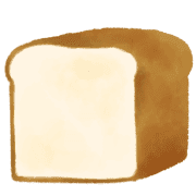 อิโมจิไลน์ bread watercolor emoji