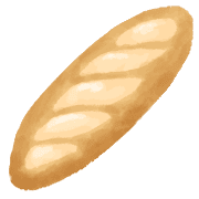 อิโมจิไลน์ bread watercolor emoji