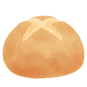 อิโมจิไลน์ bread watercolor emoji