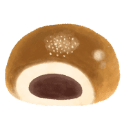 อิโมจิไลน์ bread watercolor emoji