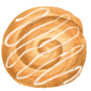 อิโมจิไลน์ bread watercolor emoji