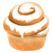 อิโมจิไลน์ bread watercolor emoji