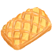 อิโมจิไลน์ bread watercolor emoji